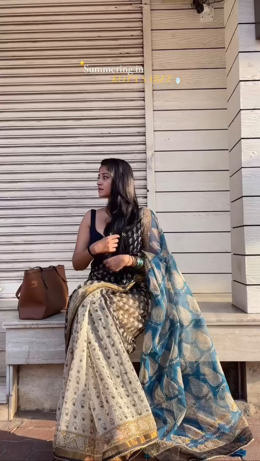Kota doria cotton saree