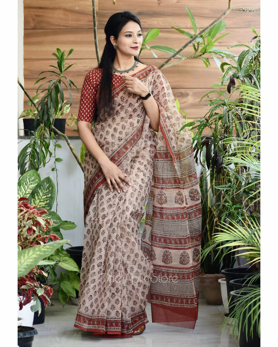 Kota doroa cotton saree