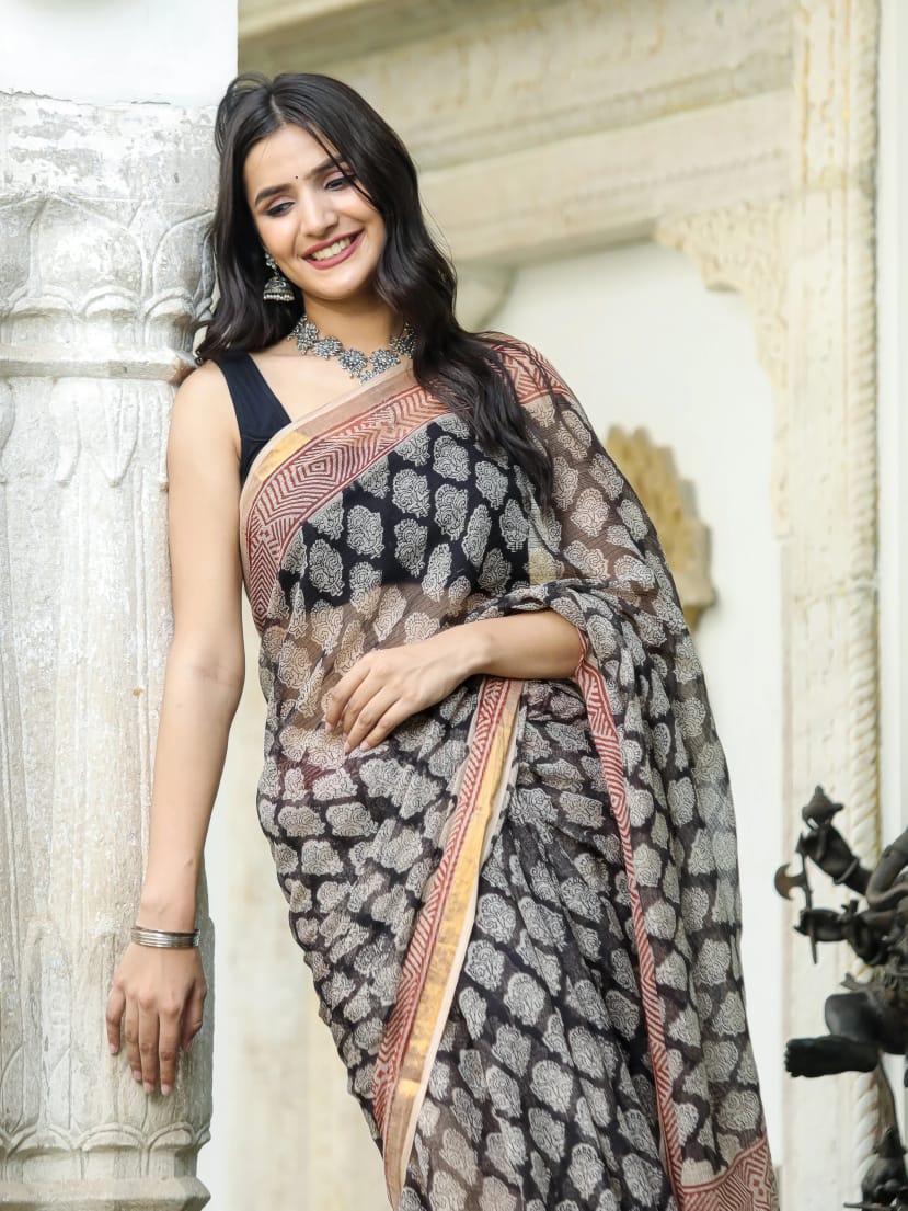 Kota doroa cotton saree