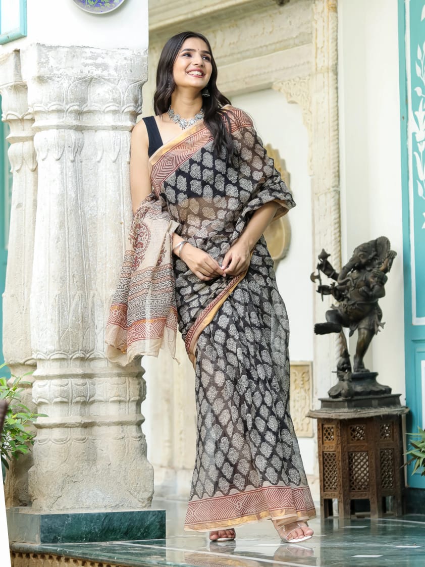 Kota doroa cotton saree